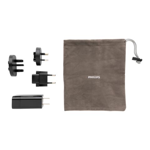 Cargador de viaje PD ultrarrápido Philips negro | sin montaje de publicidad | no disponible | no disponible