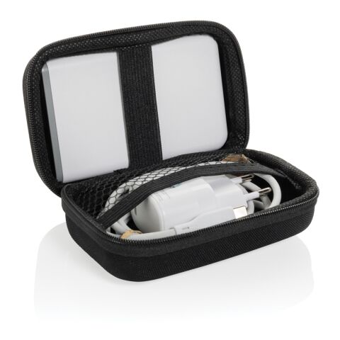 Set de carga 3 piezas Surge RCS PET reciclado 20W tipo C negro | sin montaje de publicidad | no disponible | no disponible