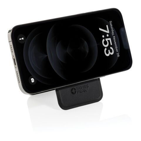 Cartera magnética para teléfono de PU reciclada Magstand RCS negro | sin montaje de publicidad | no disponible | no disponible