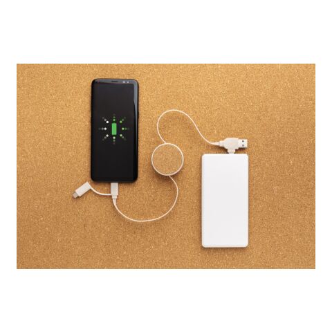 Cable retráctil 6 en 1 de corcho y trigo marrón | sin montaje de publicidad | no disponible | no disponible