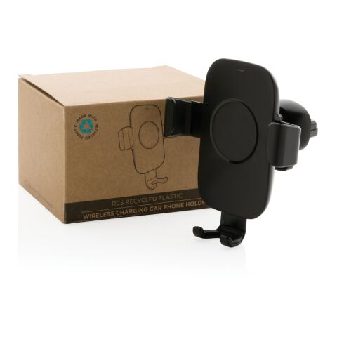Soporte coche carga inalámbrica 10W reciclado RCS negro | sin montaje de publicidad | no disponible | no disponible