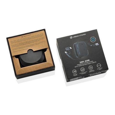 Soporte Urban Vitamin San Jose 100W con cable retráctil negro | sin montaje de publicidad | no disponible | no disponible