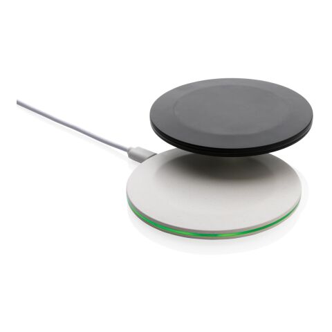 Cargador rápido inalámbrico 15W de plástico reciclado RCS negro | sin montaje de publicidad | no disponible | no disponible