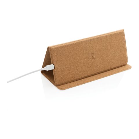 Alfombrilla de ratón de corcho carga inalámbrica 10W FSC® marron | sin montaje de publicidad | no disponible | no disponible