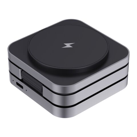 Cargador 15W Terra RCS aluminio reciclado plegable 3 en 1 gris | sin montaje de publicidad | no disponible | no disponible