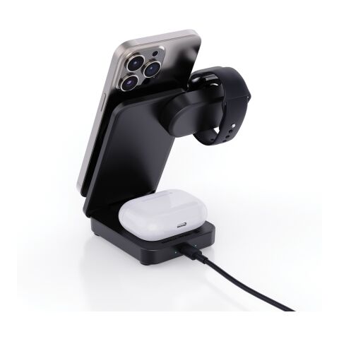 Cargador magnético 3 en 1 RCS Urban Vitamin Arcadia 15W negro | sin montaje de publicidad | no disponible | no disponible