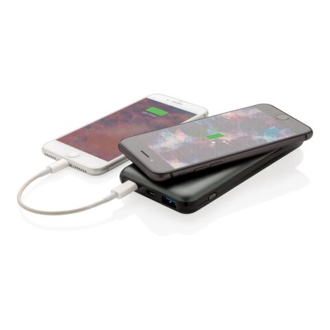 Powerbank inalámbrico carga rápida 10.000 mAh 10W con PD gris | sin montaje de publicidad | no disponible | no disponible