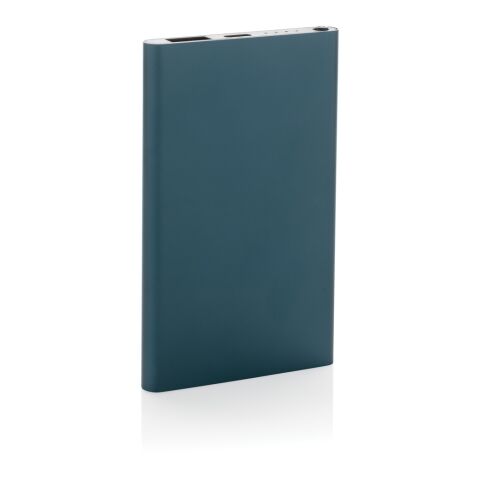 Powerbank plástico/aluminio RCS reciclado de 4000 mah tipo C azul | sin montaje de publicidad | no disponible | no disponible