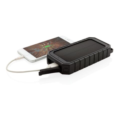 Cargador solar RCS plástico reciclado 10.000 mAh 10W negro | sin montaje de publicidad | no disponible | no disponible