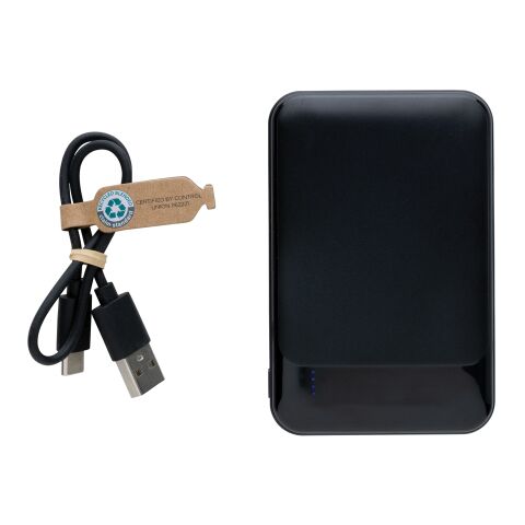 Powerbank RCS 5.000 mAh de plástico reciclado negro | sin montaje de publicidad | no disponible | no disponible