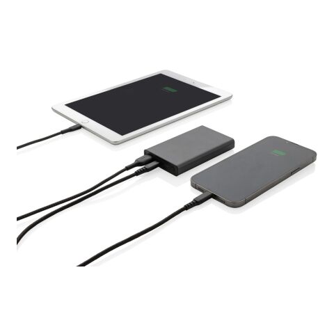 Powerbank Terra RCS de aluminio reciclado 5.000 mAh gris | sin montaje de publicidad | no disponible | no disponible