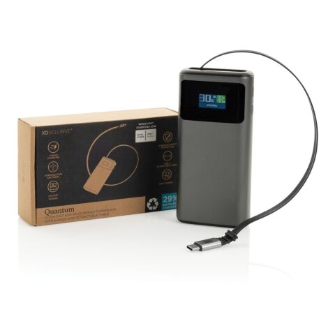 Powerbank Quantum RCS ultrarrápida PD45W de 10.000 mAh gris-negro | sin montaje de publicidad | no disponible | no disponible
