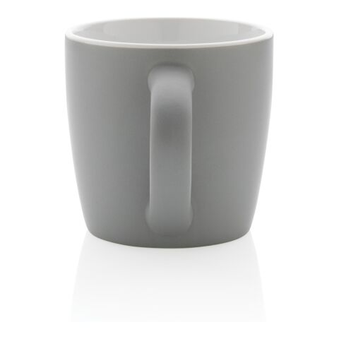 Taza de cerámica con interior de color gris-blanco | sin montaje de publicidad | no disponible | no disponible