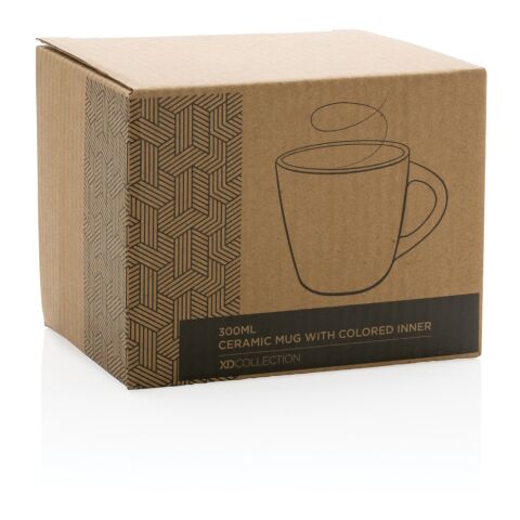 Taza de cerámica con interior de color gris-blanco | sin montaje de publicidad | no disponible | no disponible