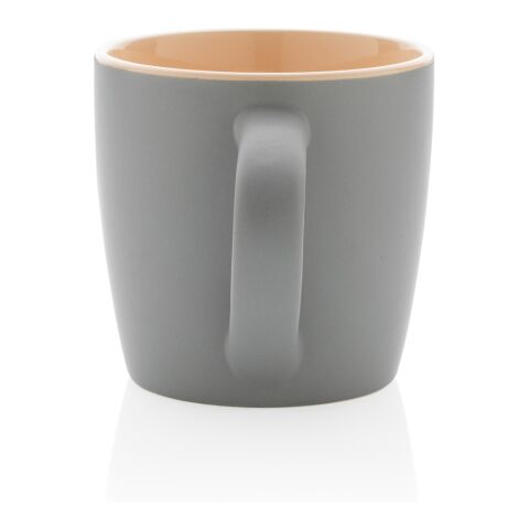 Taza de cerámica con interior de color marron-gris | sin montaje de publicidad | no disponible | no disponible
