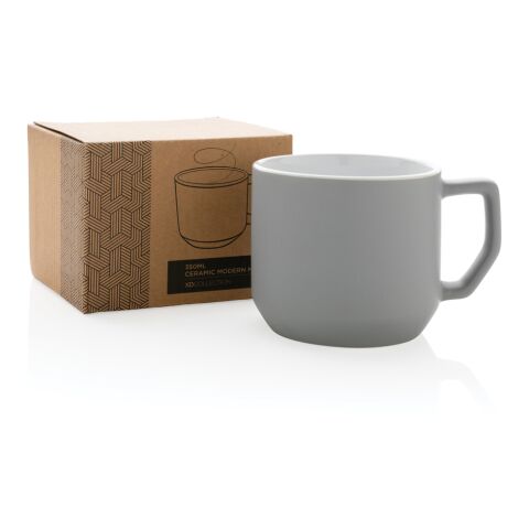 Taza de cerámica moderna gris | sin montaje de publicidad | no disponible | no disponible