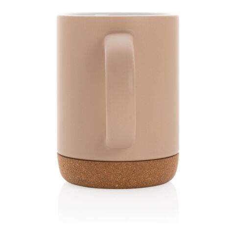 Taza de cerámica con base de corcho marron | sin montaje de publicidad | no disponible | no disponible