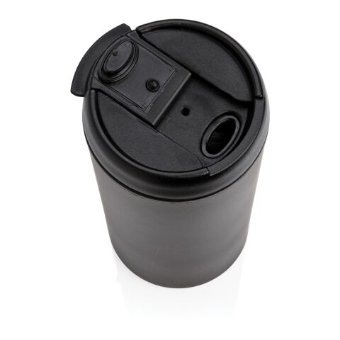 Taza Metro RCS de acero inoxidable reciclado negro | sin montaje de publicidad | no disponible | no disponible