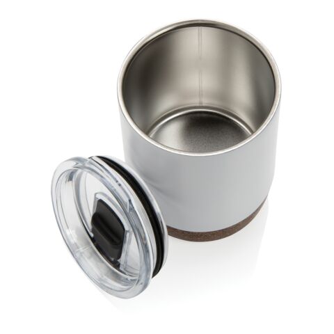 Taza pequeña de corcho al vacío blanco | sin montaje de publicidad | no disponible | no disponible | no disponible