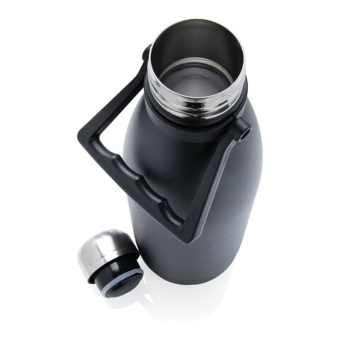 Botella RCS al vacío grande acero inoxidable reciclado 1,5L negro | sin montaje de publicidad | no disponible | no disponible