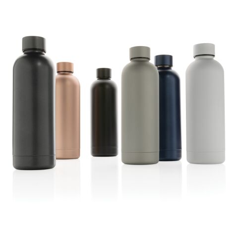 Botella Impact al vacío de doble pared de acero inoxidable gris