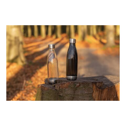 Botella de agua estanca con tapa de acero inoxidable. negro | sin montaje de publicidad | no disponible | no disponible