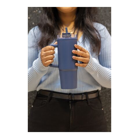 Vaso Tana RCS plástico reciclado con asa 900ML azul marino | sin montaje de publicidad | no disponible | no disponible