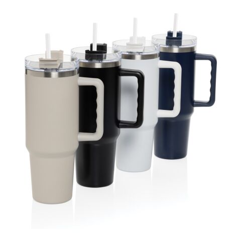 Vaso de acero reciclado Stadley RCS de 1200 ml negro | sin montaje de publicidad | no disponible | no disponible