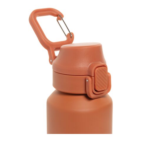Botella deportiva Via RCS Re-steel con tapa bloqueable 600ML naranja | sin montaje de publicidad | no disponible | no disponible
