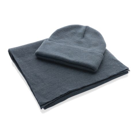 Bufanda Elles AWARE™ Polylana® 180x30cm azul | sin montaje de publicidad | no disponible | no disponible | no disponible