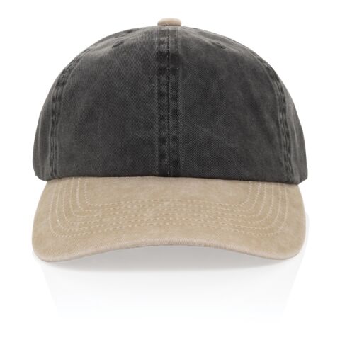 Gorra algodón bicolor 270 g/m² con 6 paneles BEAU AWARE™ negro | sin montaje de publicidad | no disponible | no disponible | no disponible