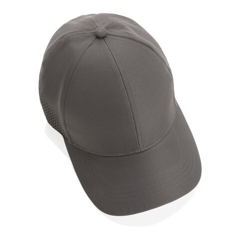 Gorra deportiva Impact AWARE™ RPET de 6 paneles gris | sin montaje de publicidad | no disponible | no disponible | no disponible