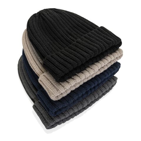Gorro Kennedi AWARE™ Polylana® con canalé grande gris | sin montaje de publicidad | no disponible | no disponible | no disponible