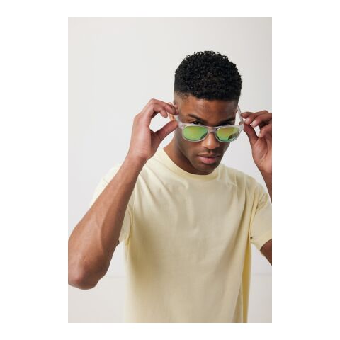 Gafas de sol con lentes de espejo de PC reciclado Gleam RCS blanco | sin montaje de publicidad | no disponible | no disponible