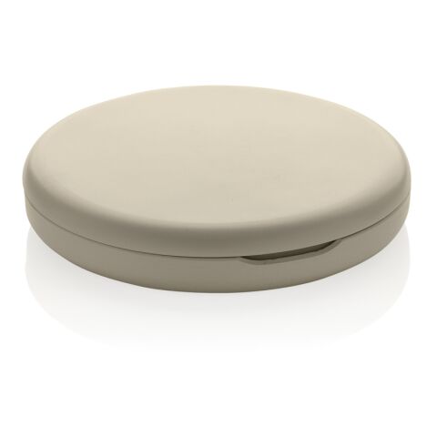 Espejo recargable con LED de plástico reciclado Lumora RCS beige | sin montaje de publicidad | no disponible | no disponible