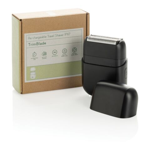 Afeitadora de viaje recargable TrimBlade IPX7 negro | sin montaje de publicidad | no disponible | no disponible