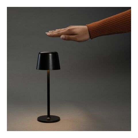 Lámpara de mesa Zenic RCS plástico reciclado recargable USB negro | sin montaje de publicidad | no disponible | no disponible