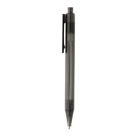 Bolígrafo X8 transparente GRS RPET negro | sin montaje de publicidad | no disponible | no disponible