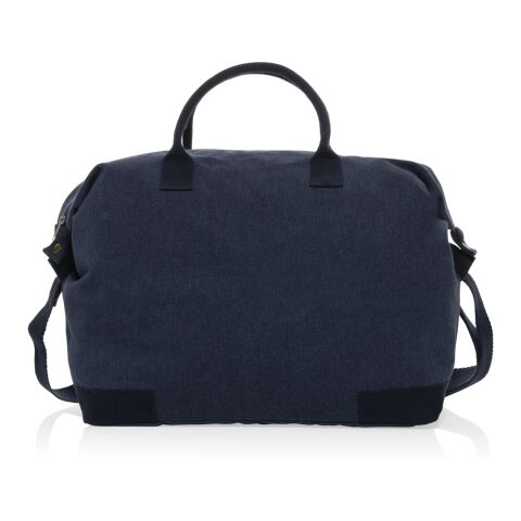 Bolsa de fin de semana de lona reciclada Kezar AWARE™ azul marino | sin montaje de publicidad | no disponible | no disponible | no disponible