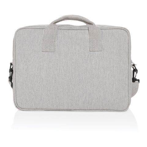 "Maletín ordenador 15,4"" de algodón reciclado Laluka AWARE™ gris | sin montaje de publicidad | no disponible | no disponible | no disponible