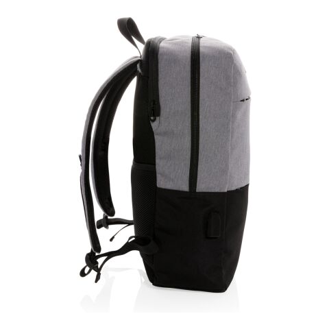 Moderna mochila portátil de 15.6&quot; USB y RFID sin PVC negro | sin montaje de publicidad | no disponible | no disponible | no disponible