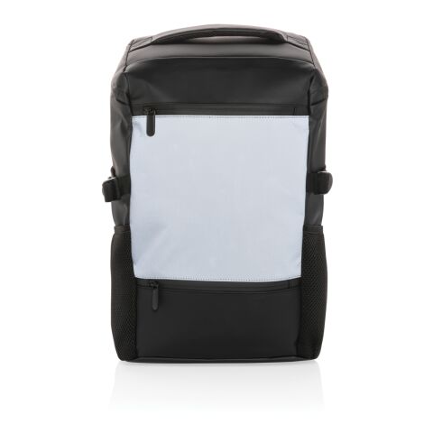 Mochila reflectante de PU para portátil de 15,6&quot; negro | sin montaje de publicidad | no disponible | no disponible