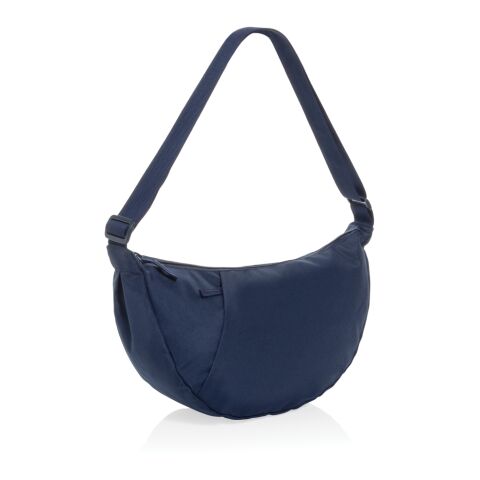 Bolsa bandolera de media luna Crescent XL AWARE™ RPET azul marino | sin montaje de publicidad | no disponible | no disponible | no disponible