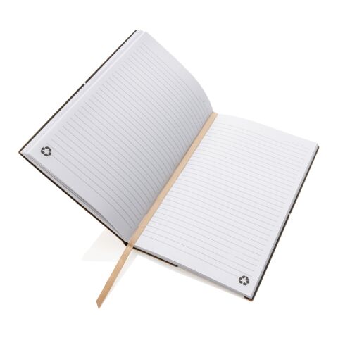 Libreta de cuero reciclado A5 marrón | sin montaje de publicidad | no disponible | no disponible