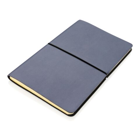 Cuaderno A5 moderno de lujo con tapa blanda azul marino | sin montaje de publicidad | no disponible | no disponible