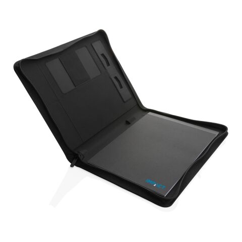 Portafolio tecnológico 300D Impact Aware™ con cremallera negro | sin montaje de publicidad | no disponible | no disponible