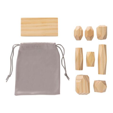 Piedras de equilibrio de madera Ukiyo Crios en bolsa marron | sin montaje de publicidad | no disponible | no disponible