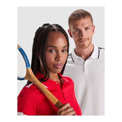 Polo deportivo de manga corta para mujer "Tamil" Estándar | Azul real-Blanco | L | sin montaje de publicidad | no disponible | no disponible | no disponible