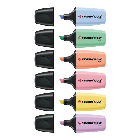 STABILO BOSS MINI Pastel rotulador fluorescente azul claro | sin montaje de publicidad