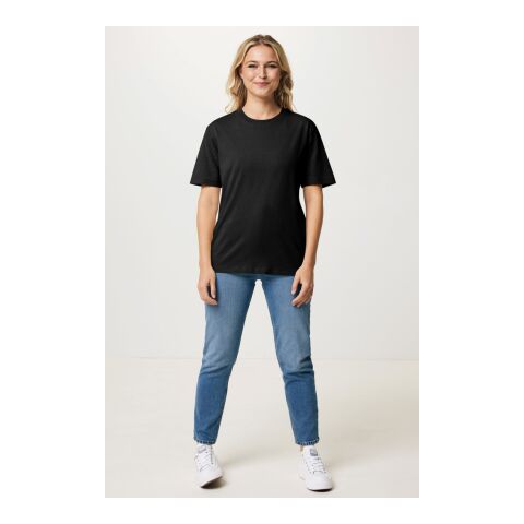 Camiseta Iqoniq Teide de algodón reciclado negro | 4XL | sin montaje de publicidad | no disponible | no disponible | no disponible